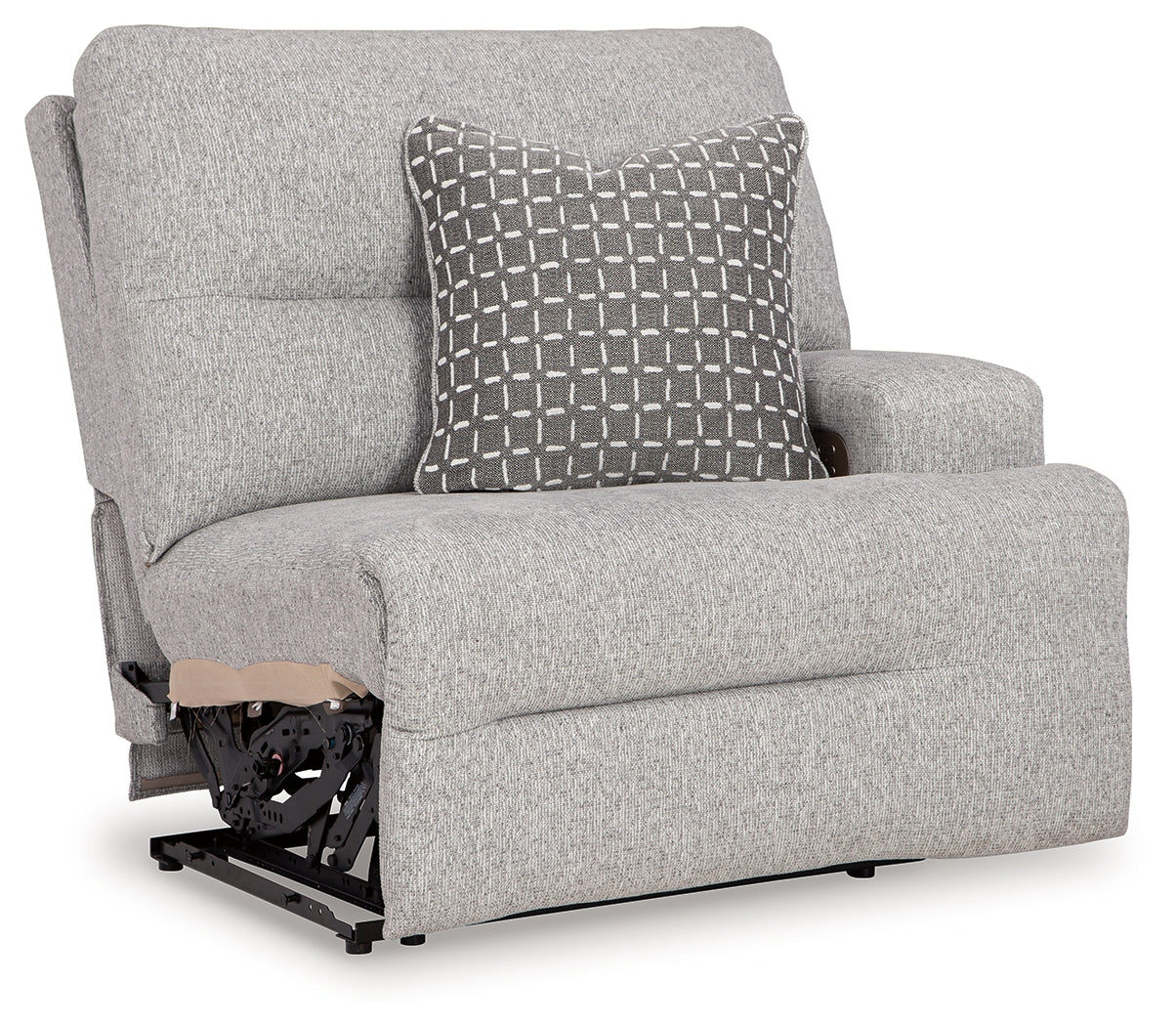 Acklen Place Pewter Performance Fabric,Next-Gen Nuvella™ 5-Piece Power Reclining Sectional