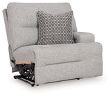 Acklen Place Pewter Performance Fabric,Next-Gen Nuvella™ 6-Piece Power Reclining Sectional