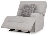Acklen Place Pewter Performance Fabric,Next-Gen Nuvella™ 6-Piece Power Reclining Sectional