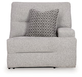 Acklen Place Pewter 7-Piece Power Sectional Reclining Sofa with Storage Console