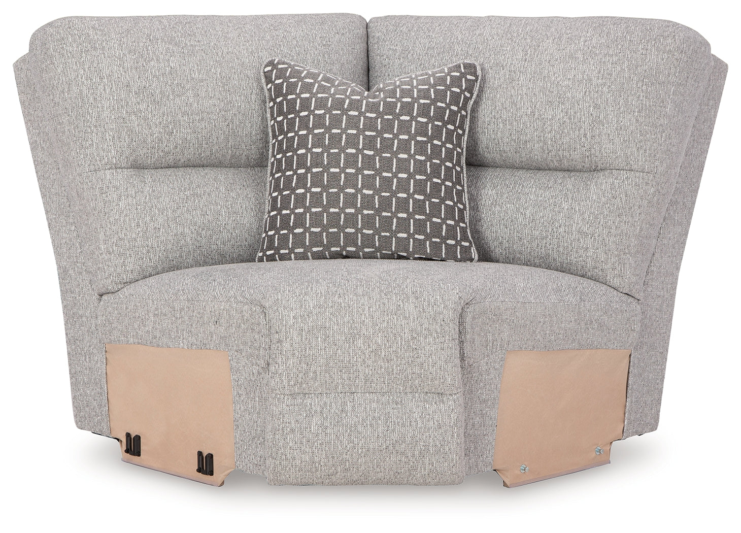 Acklen Place Pewter Performance Fabric,Next-Gen Nuvella™ 6-Piece Power Reclining Sectional