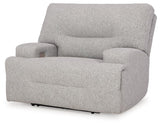 Acklen Place Pewter Performance Fabric,Next-Gen Nuvella™ Oversized Power Recliner