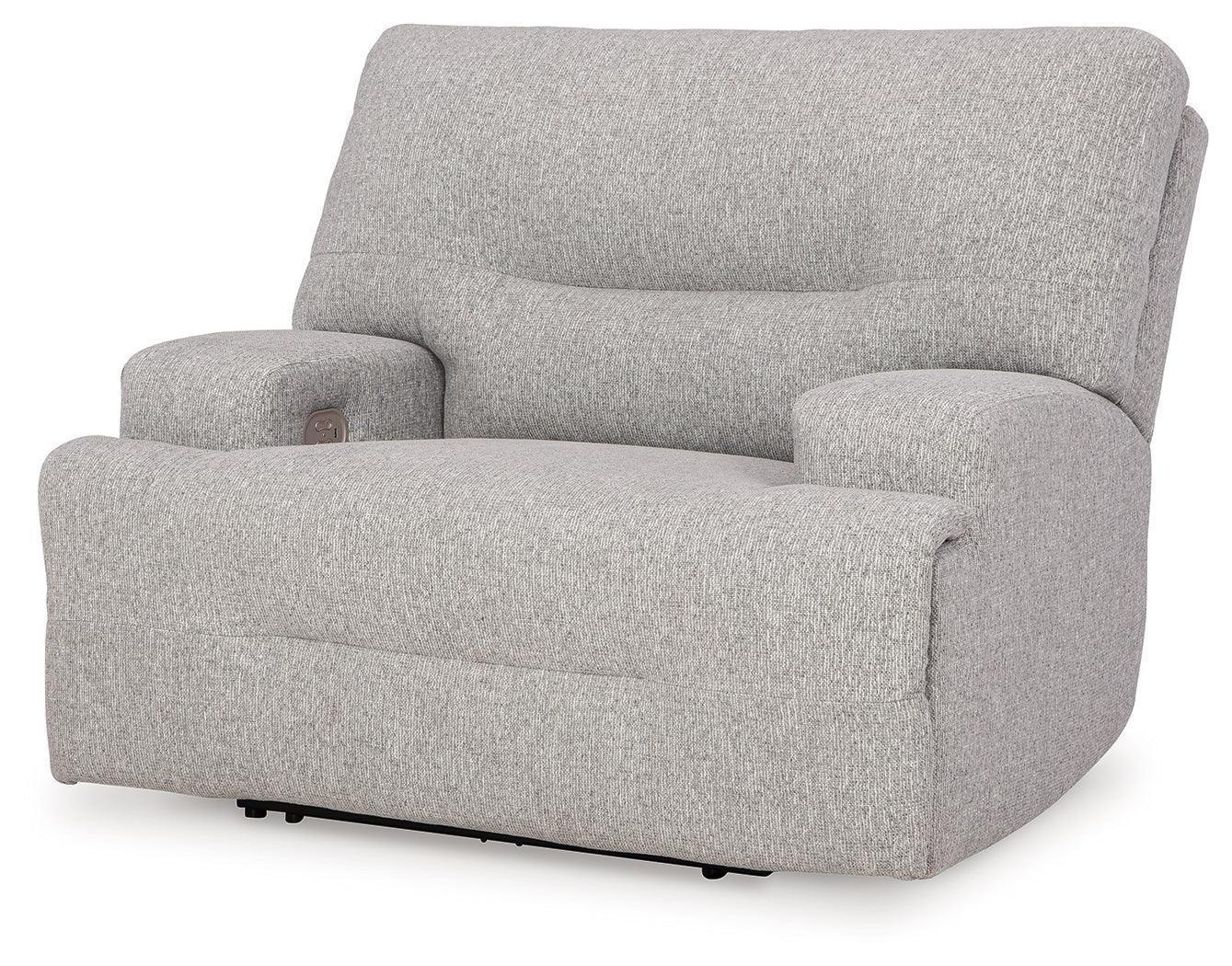 Acklen Place Pewter Performance Fabric,Next-Gen Nuvella™ Oversized Power Recliner