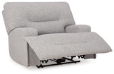 Acklen Place Pewter Performance Fabric,Next-Gen Nuvella™ Oversized Power Recliner