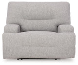 Acklen Place Pewter Performance Fabric,Next-Gen Nuvella™ Oversized Power Recliner