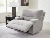Acklen Place Pewter Performance Fabric,Next-Gen Nuvella™ Oversized Power Recliner