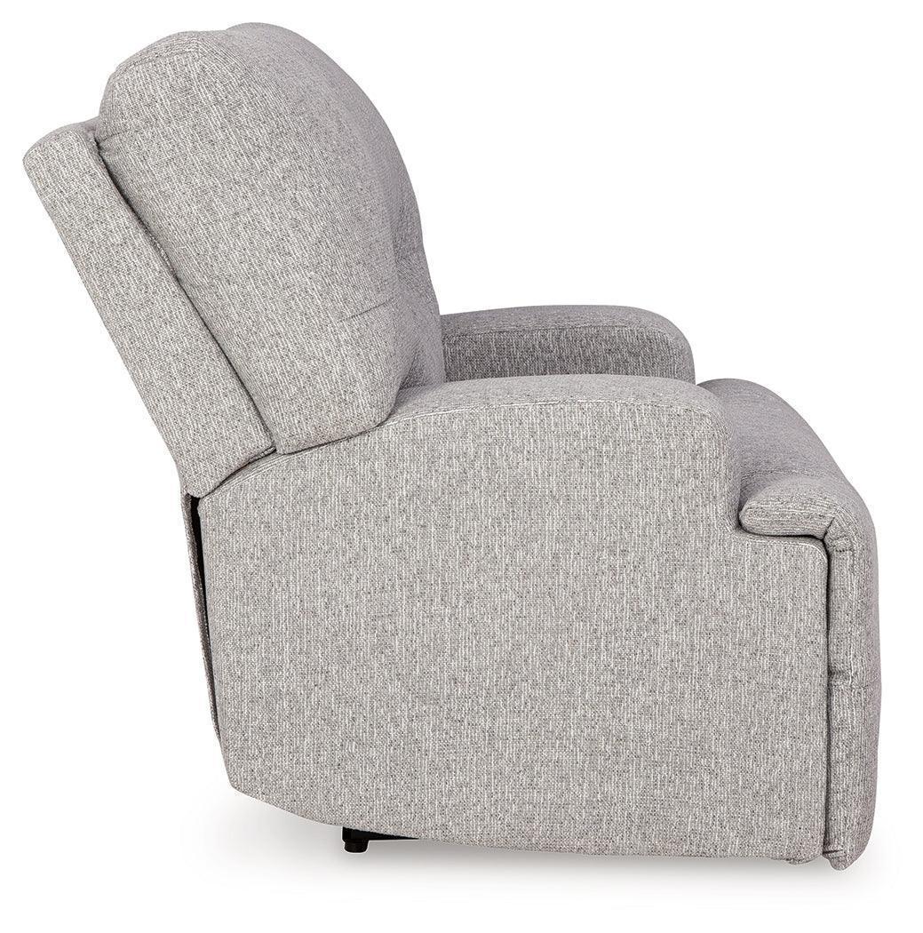 Acklen Place Pewter Performance Fabric,Next-Gen Nuvella™ Oversized Power Recliner