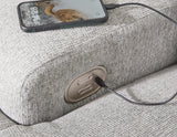 Acklen Place Pewter Performance Fabric,Next-Gen Nuvella™ 3-Piece Power Reclining Sectional