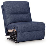 Acklen Place Navy Performance Fabric,Next-Gen Nuvella™ 6-Piece Power Reclining Sectional