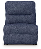 Acklen Place Navy Performance Fabric,Next-Gen Nuvella™ 6-Piece Power Reclining Sectional