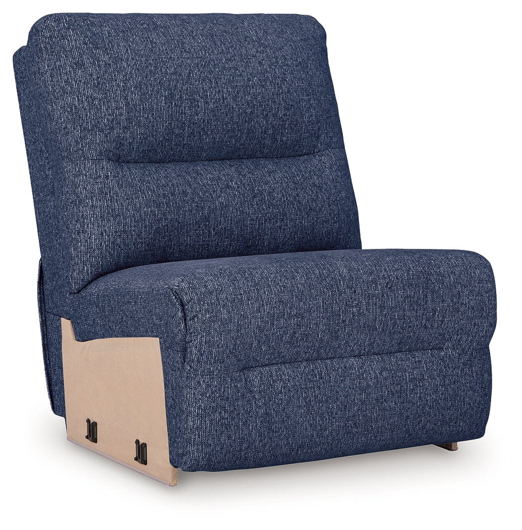 Acklen Place Navy Performance Fabric,Next-Gen Nuvella™ 6-Piece Power Reclining Sectional