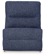 Acklen Place Navy Performance Fabric,Next-Gen Nuvella™ 6-Piece Power Reclining Sectional