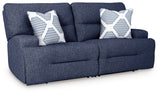 Acklen Place Navy 2-Piece Power Reclining Sectional