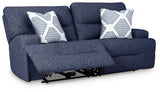 Acklen Place Navy 2-Piece Power Reclining Sectional