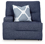 Acklen Place Navy Performance Fabric,Next-Gen Nuvella™ 6-Piece Power Reclining Sectional