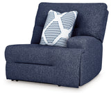 Acklen Place Navy Performance Fabric,Next-Gen Nuvella™ 6-Piece Power Reclining Sectional