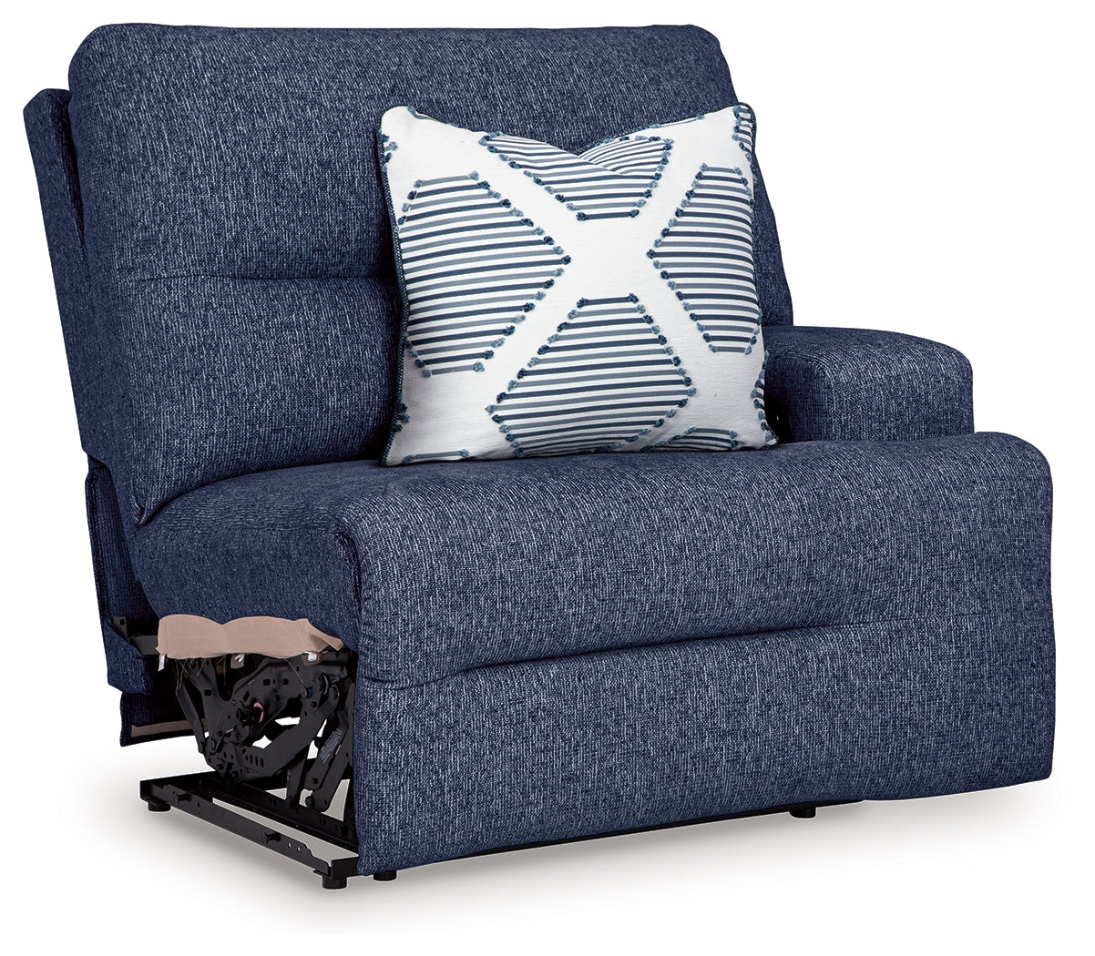 Acklen Place Navy Performance Fabric,Next-Gen Nuvella™ 6-Piece Power Reclining Sectional
