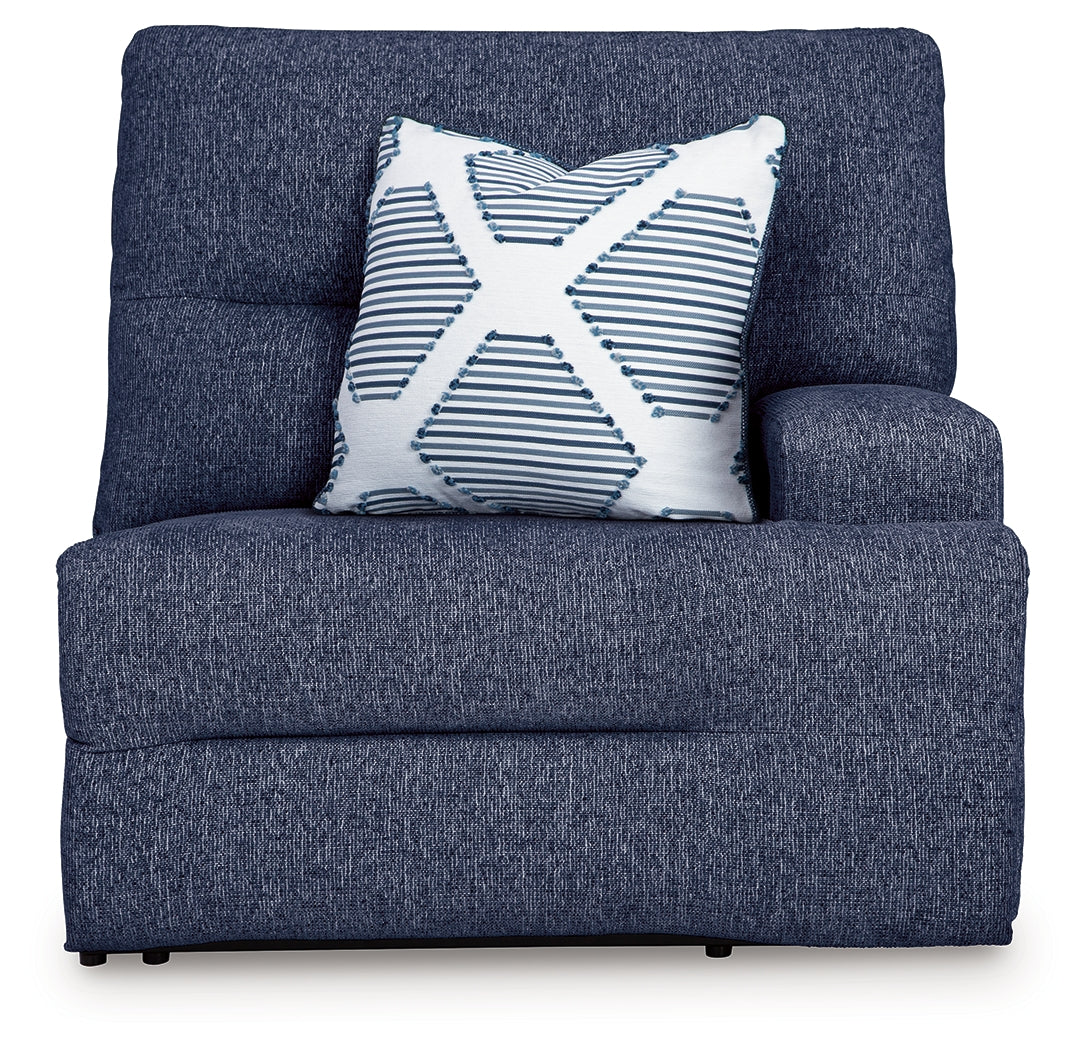 Acklen Place Navy Performance Fabric,Next-Gen Nuvella™ 6-Piece Power Reclining Sectional