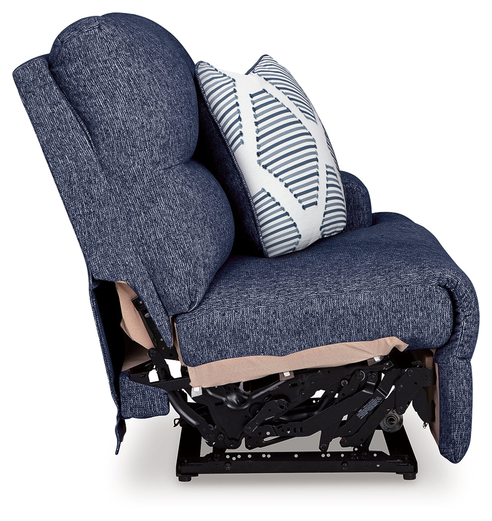 Acklen Place Navy Performance Fabric,Next-Gen Nuvella™ 6-Piece Power Reclining Sectional