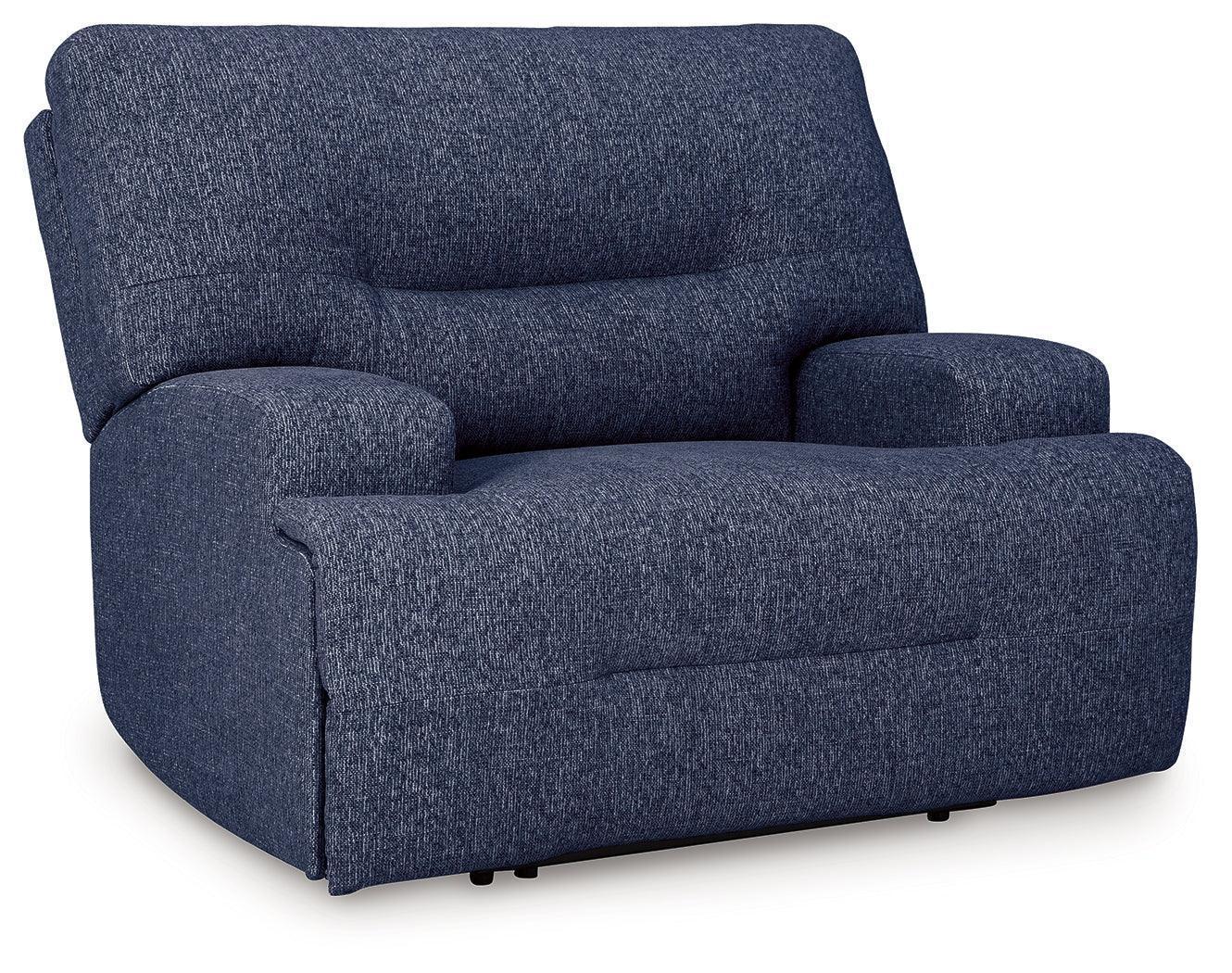 Acklen Place Navy Performance Fabric,Next-Gen Nuvella™ Oversized Power Recliner