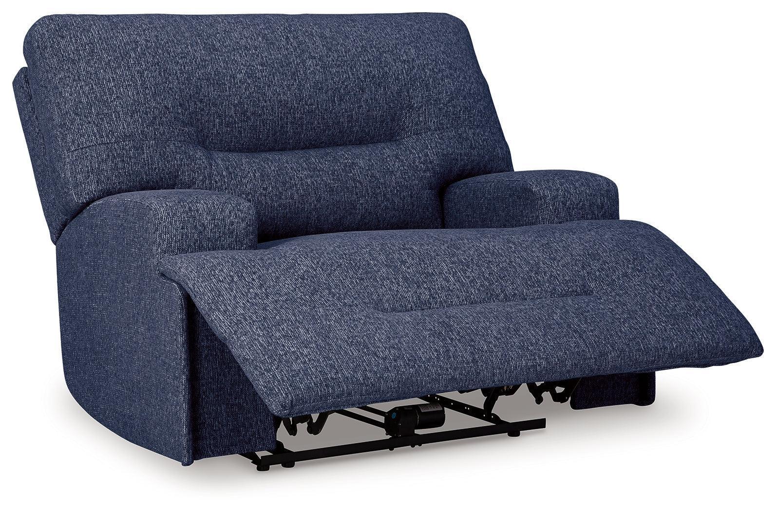 Acklen Place Navy Performance Fabric,Next-Gen Nuvella™ Oversized Power Recliner