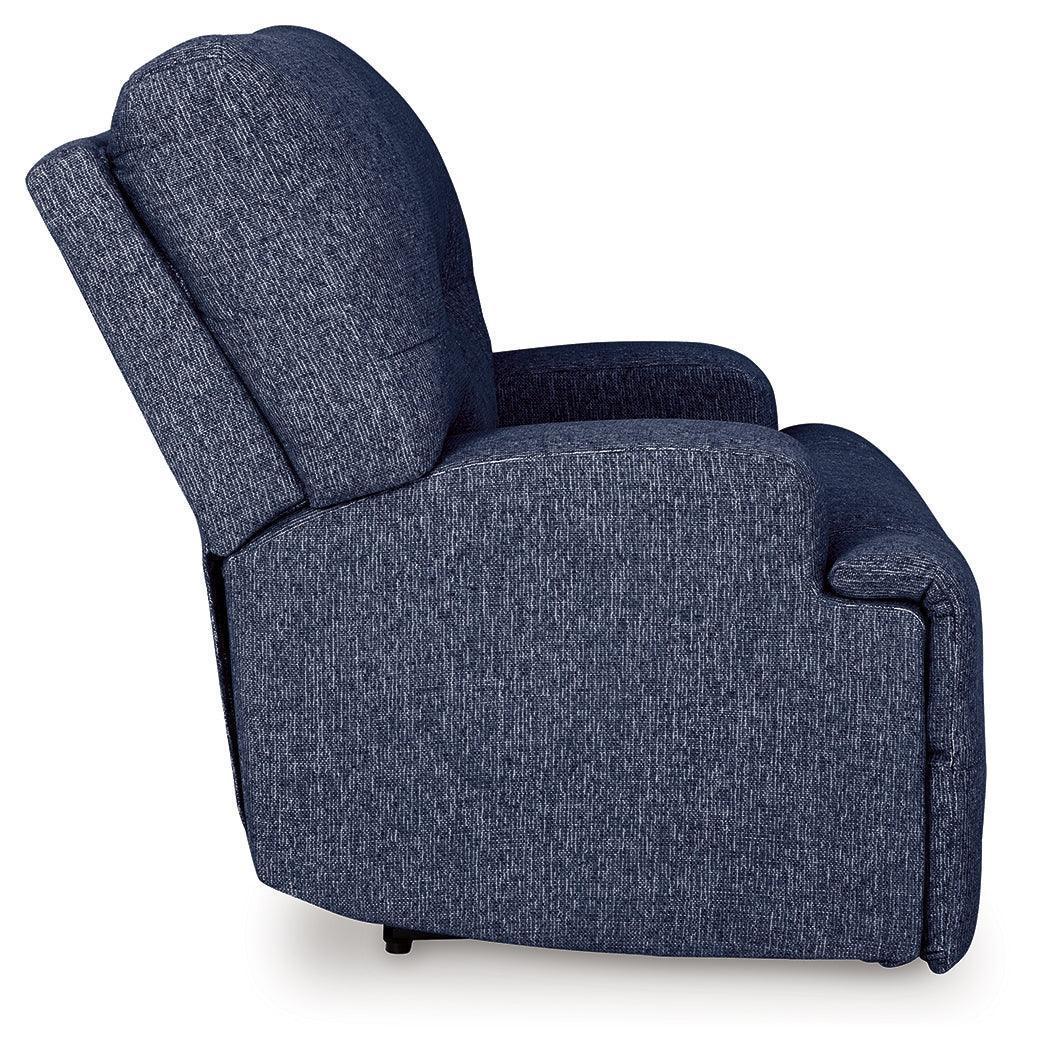 Acklen Place Navy Performance Fabric,Next-Gen Nuvella™ Oversized Power Recliner