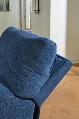 Acklen Place Navy Performance Fabric,Next-Gen Nuvella™ 3-Piece Power Reclining Sectional