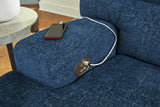 Acklen Place Navy Performance Fabric,Next-Gen Nuvella™ 3-Piece Power Reclining Sectional