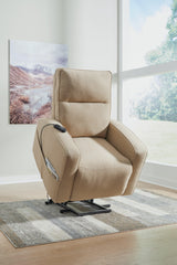Starganza Taupe Performance Fabric,Next-Gen Nuvella™ Power Lift Recliner