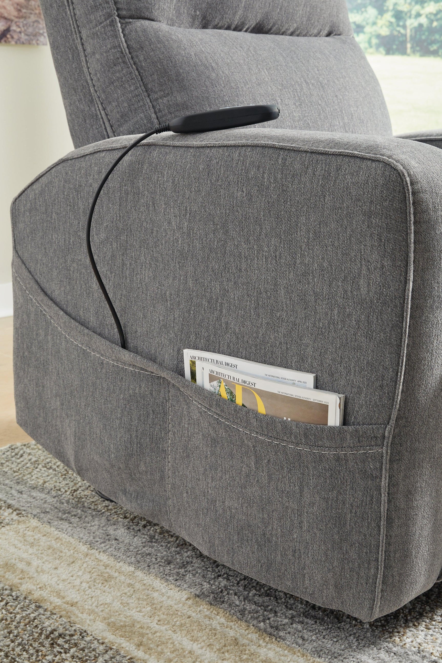 Starganza Gray Performance Fabric,Next-Gen Nuvella™ Power Lift Recliner