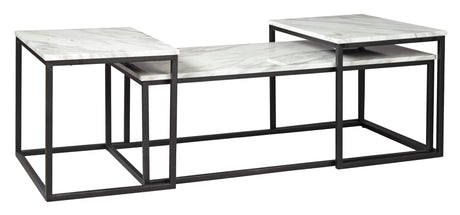 Gray and Black 46-Inch Coffee Table Set — product image 2