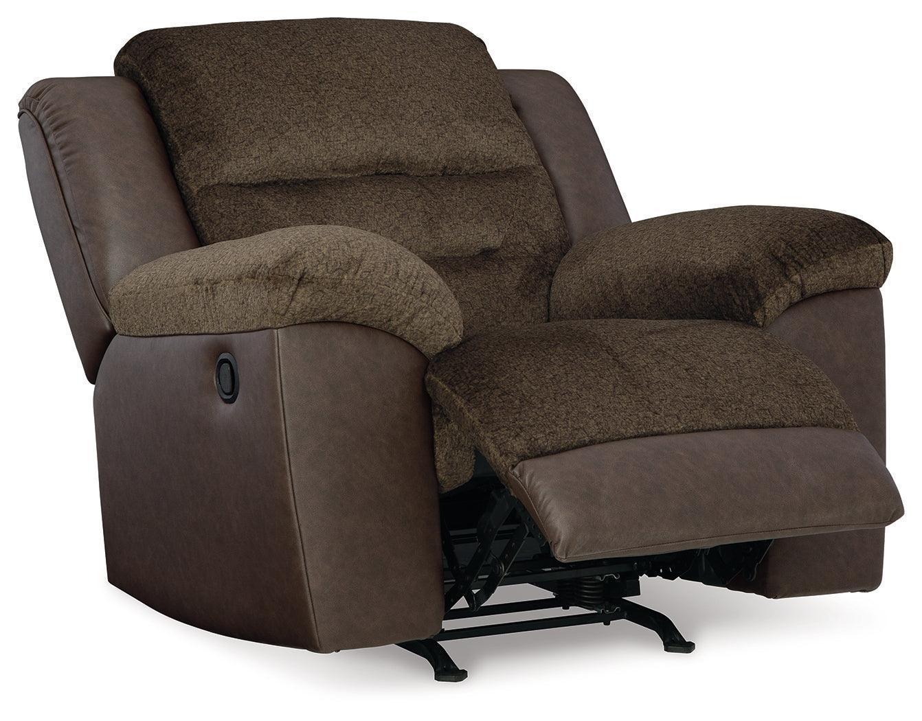 Dorman Chocolate Sofa, Loveseat and Recliner