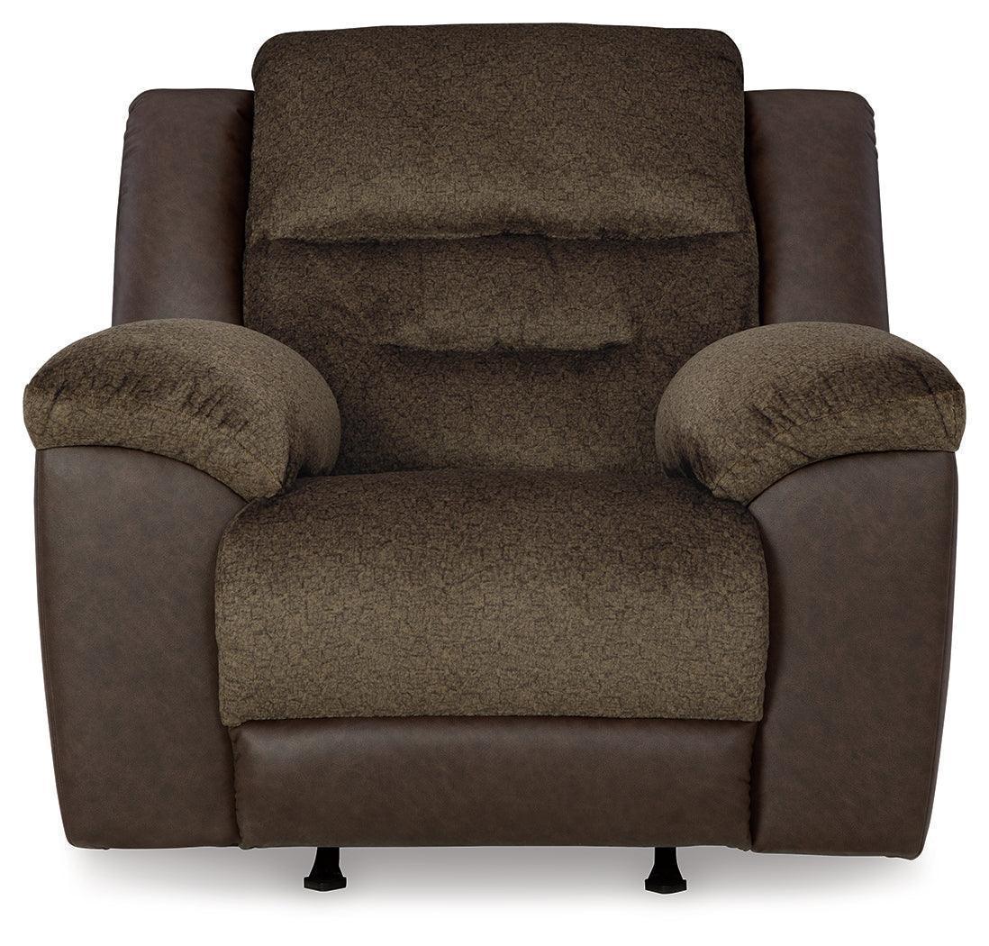 Dorman Chocolate Sofa, Loveseat and Recliner