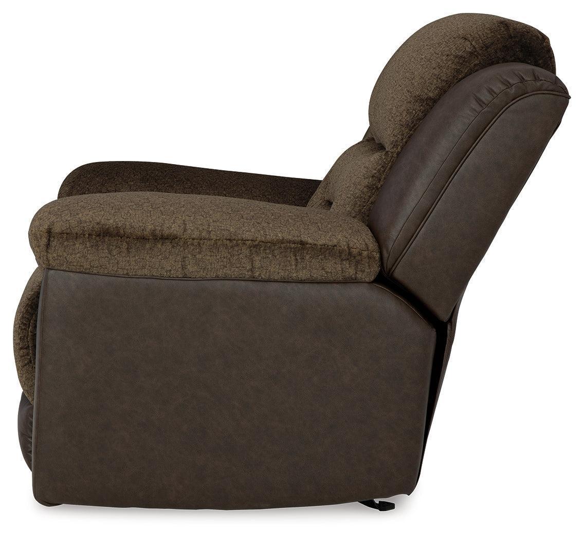 Dorman Chocolate Sofa, Loveseat and Recliner
