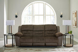Dorman Chocolate Microfiber Reclining Sofa