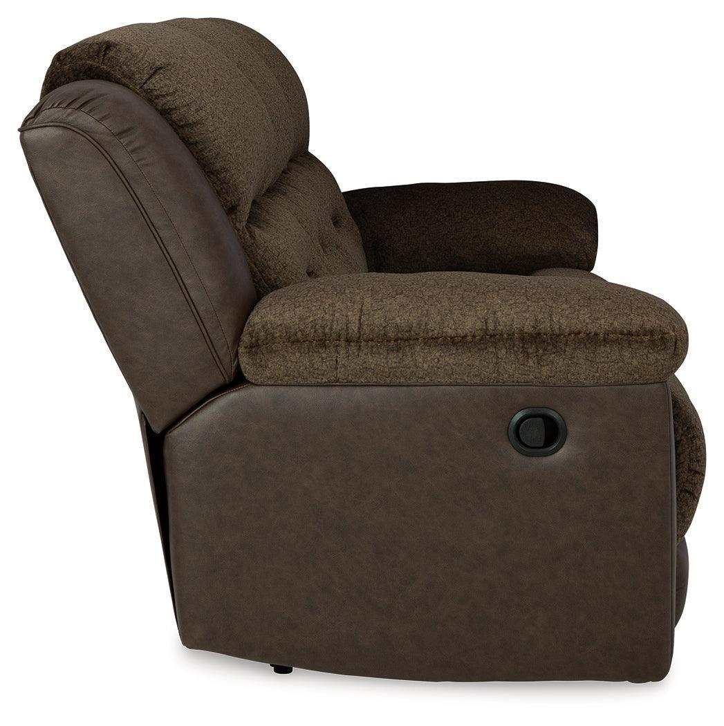 Dorman Chocolate Microfiber Reclining Sofa
