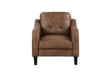 Mallory Brown Microfiber Living Room Set