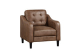 Mallory Brown Microfiber Living Room Set