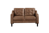 Mallory Brown Microfiber Living Room Set