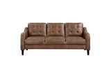 Mallory Brown Microfiber Living Room Set
