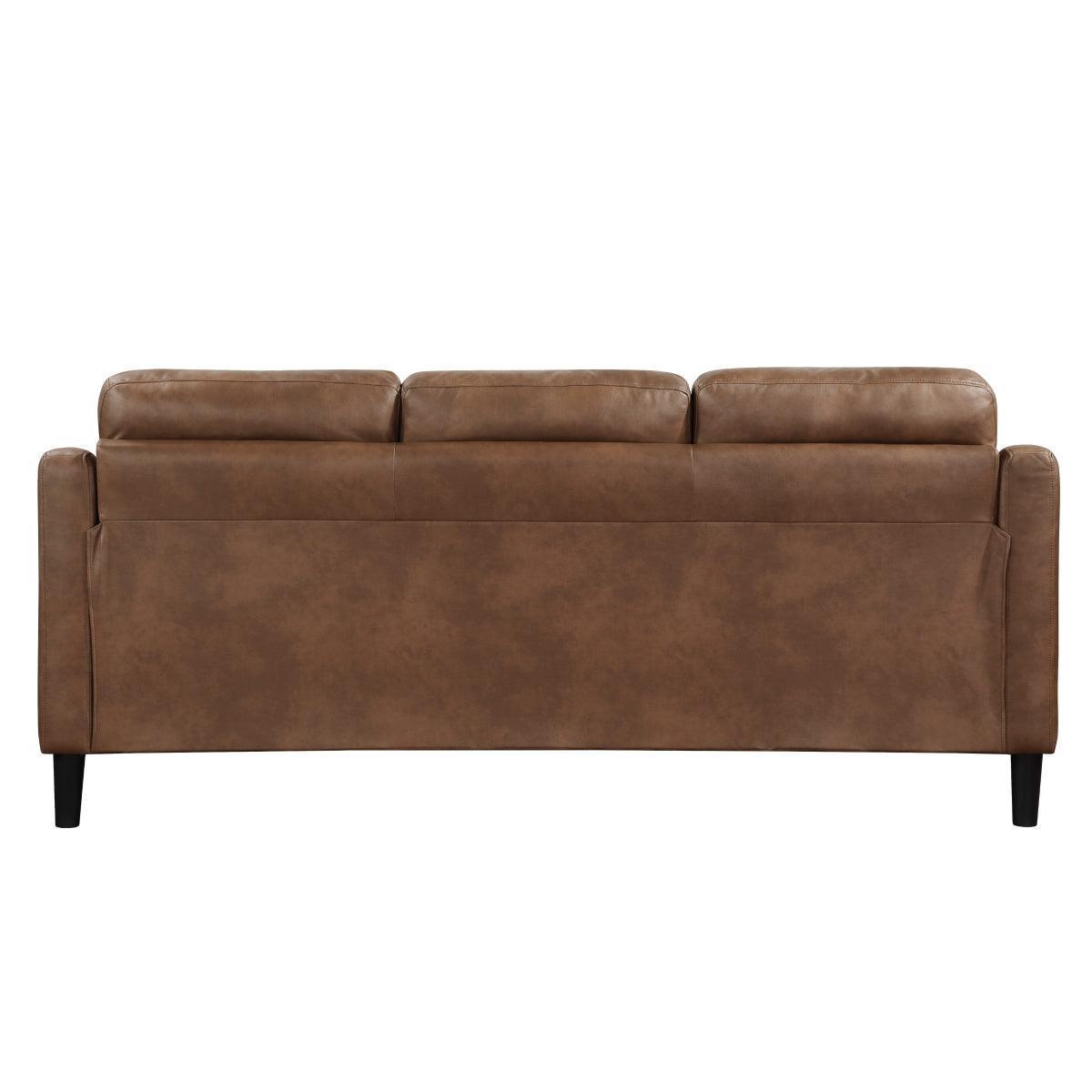 Mallory Brown Microfiber Sofa