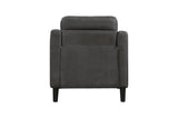 Mallory Gray Microfiber Living Room Set