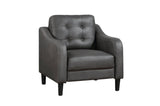 Mallory Gray Microfiber Living Room Set