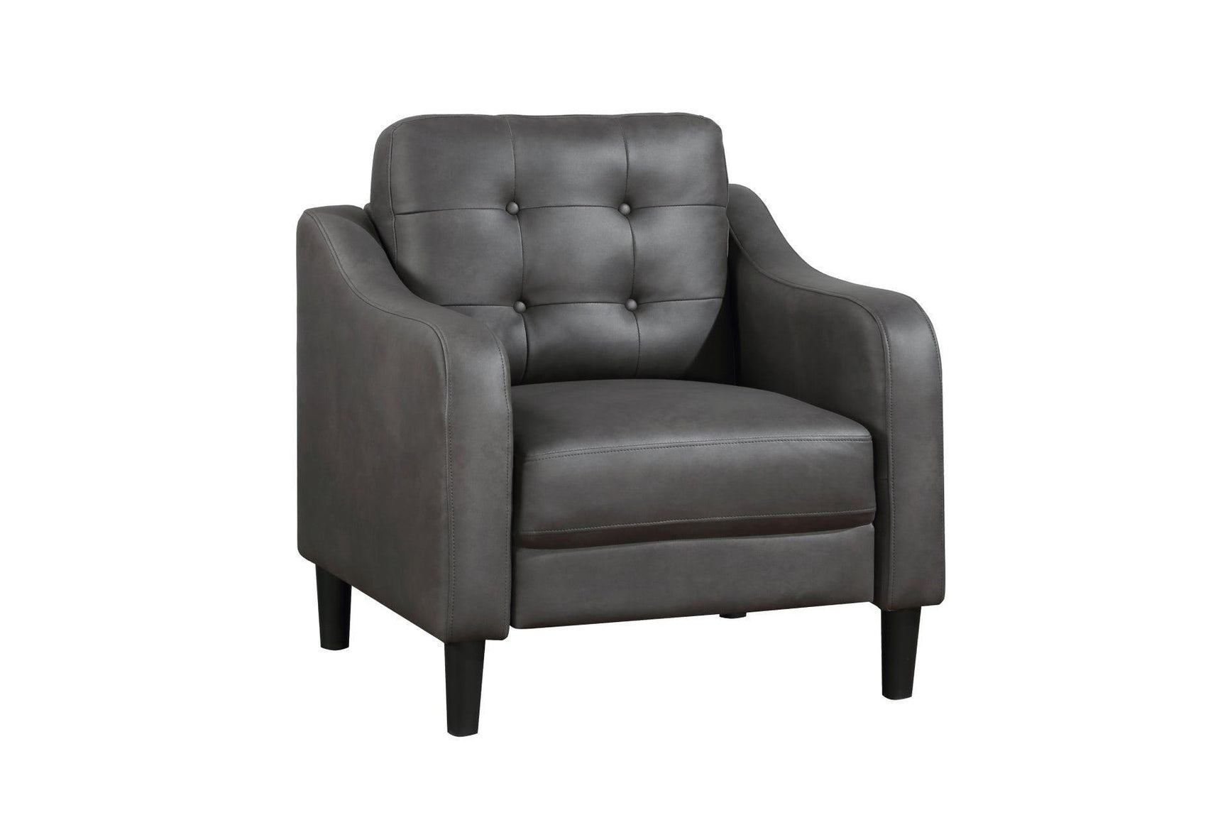 Mallory Gray Microfiber Living Room Set