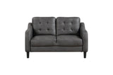 Mallory Gray Microfiber Living Room Set