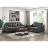 Mallory Gray Microfiber Sofa
