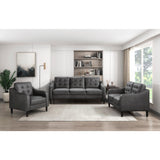Mallory Gray Microfiber Sofa