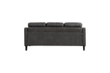 Mallory Gray Microfiber Living Room Set