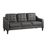 Mallory Gray Microfiber Sofa