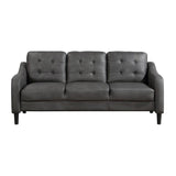 Mallory Gray Microfiber Sofa